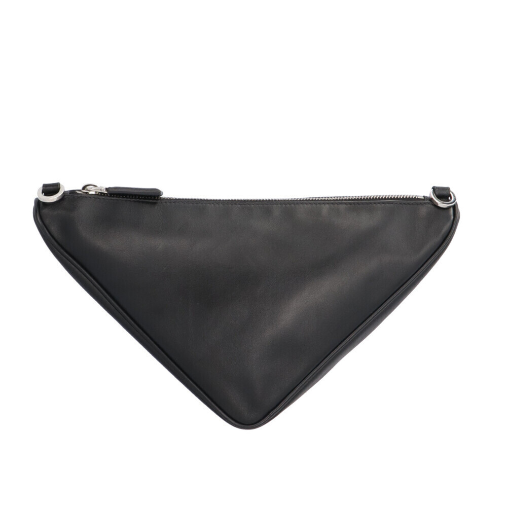 Prada Triangle Double Shoulder Bag, Saffiano Leather 2VH157, Black, Men's and... - Picture 8 of 14